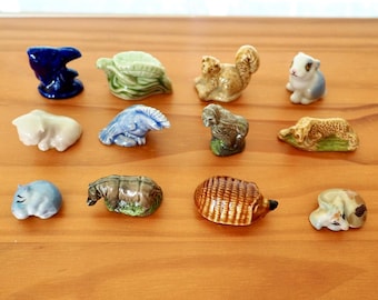 Vintage Wade Whimsies: Miniature Porcelain Animal Figurine, Made in England - See Pictures for Identification