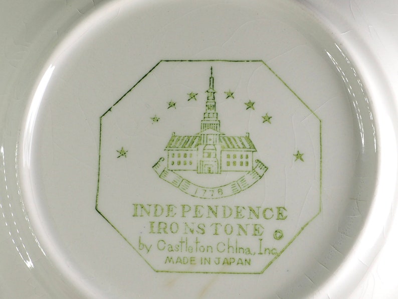 Independence Ironstone Bread Plate by Castleton China Inc Made Etsy