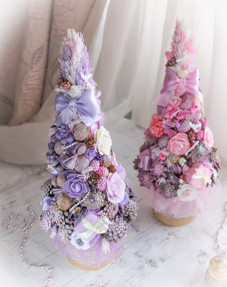 Mini Christmas Tree Pink Christmas Tree Etsy