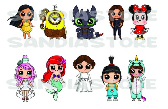 Diferentes personajes de dibujos animados y películas - Etsy México Diferentes personajes de dibujos animados y películas - Etsy México