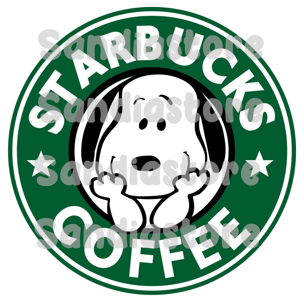 Starbucks Coffee Snoopy Style, Svg, Eps, Ai, Png, Jpg Gleamseeker