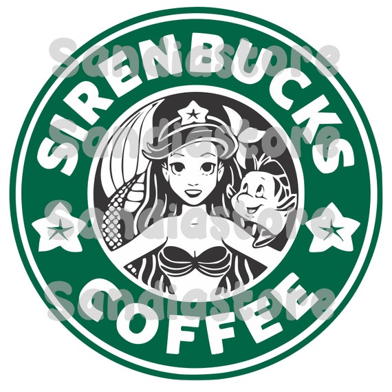 Sirenbucks Coffee Starbucks La Sirenita Svg Eps Png Ai Etsy