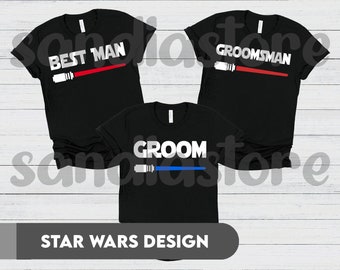 groom, groomsman and best man starwars svg, png and jpg