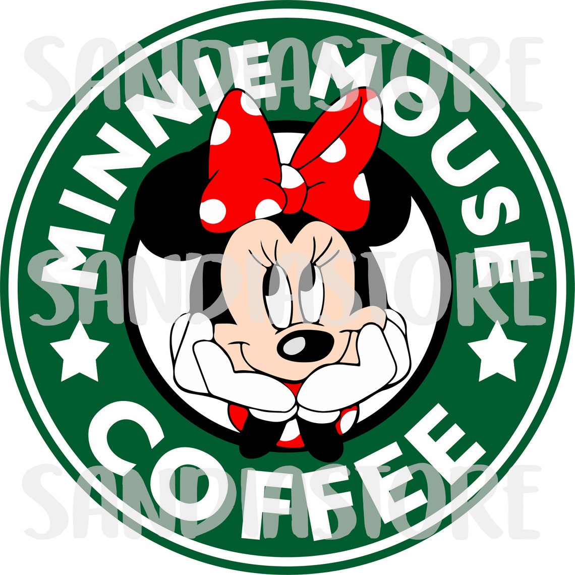 Minnie mouse coffee starbucks svg | Etsy