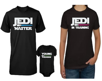 design for a Jedi family in training svg png jpg