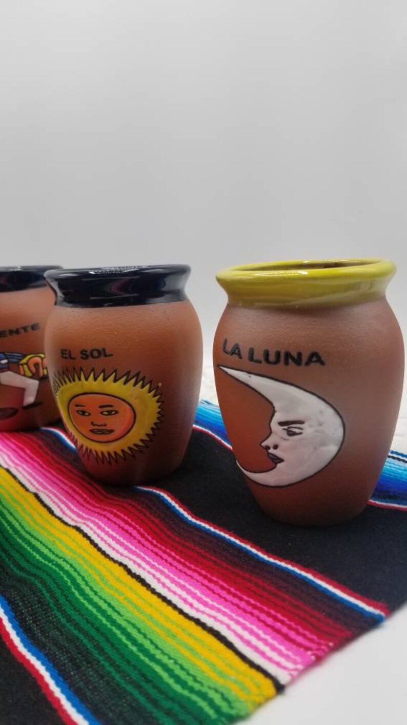 Cantarito de barro loteria Jarritos. Cantaritos. Cantaritos Etsy