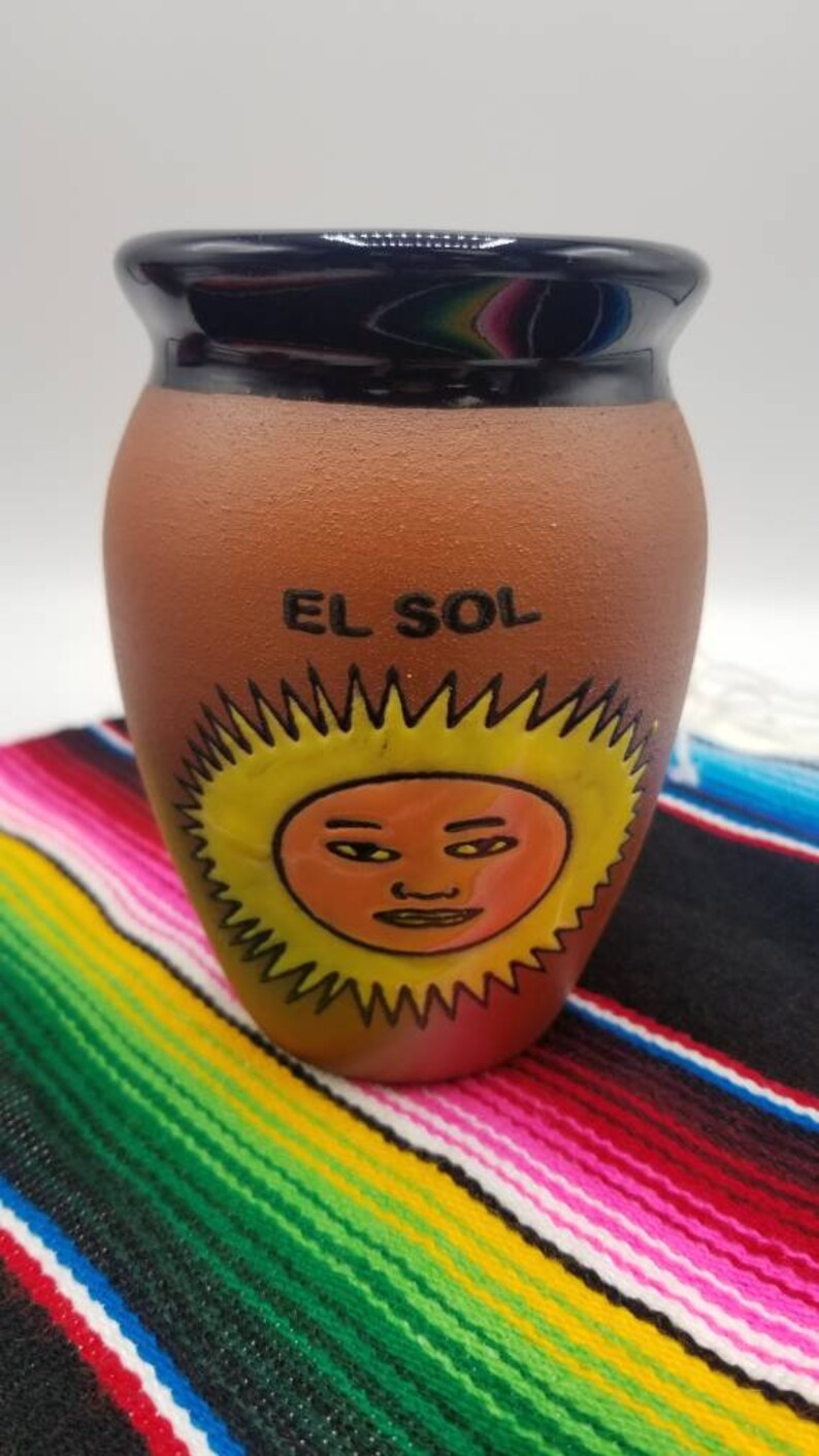 Cantarito de barro loteria Jarritos. Cantaritos. Cantaritos Etsy