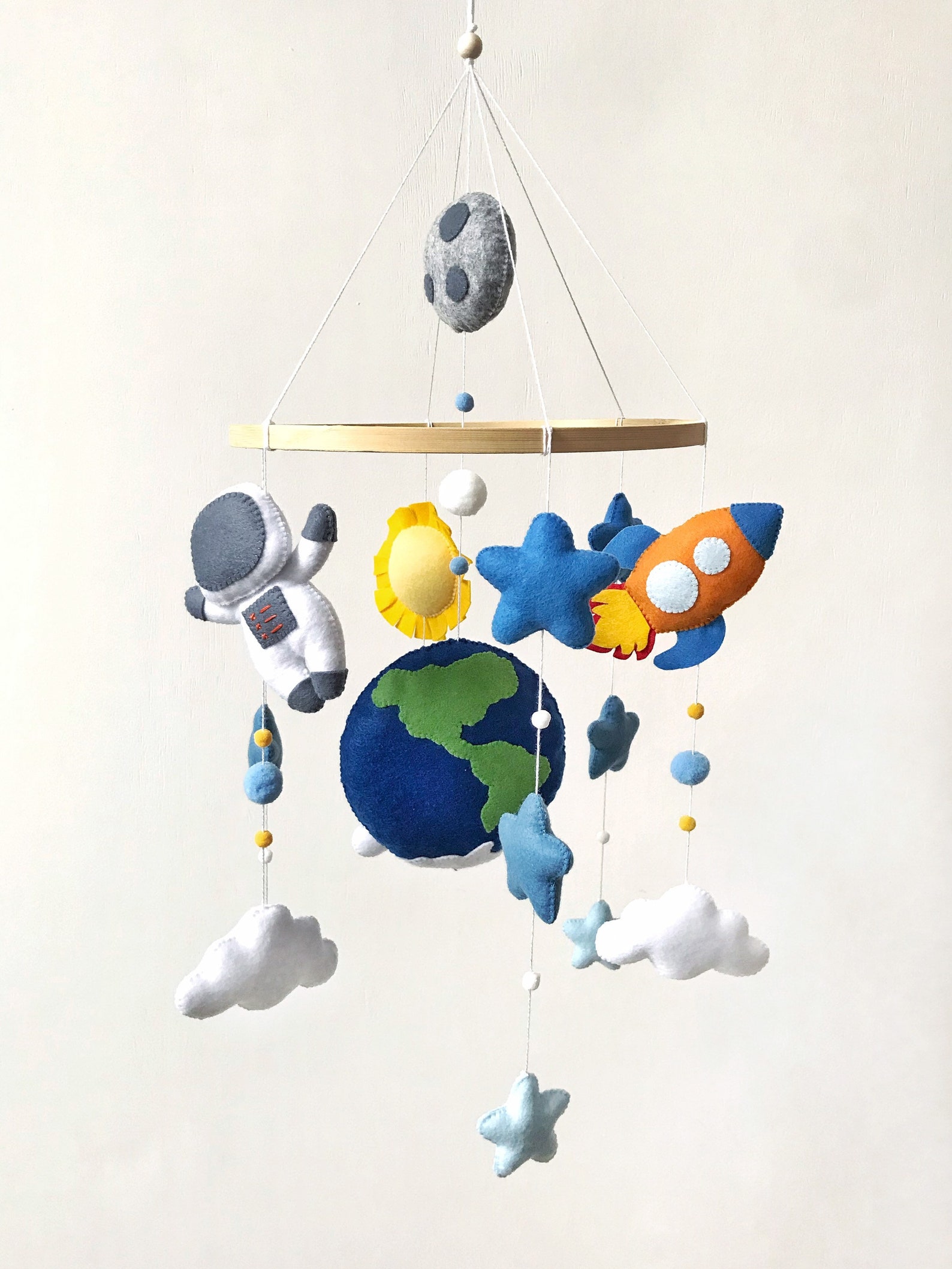 Space baby boy mobile crib mobile Astronaut and Etsy