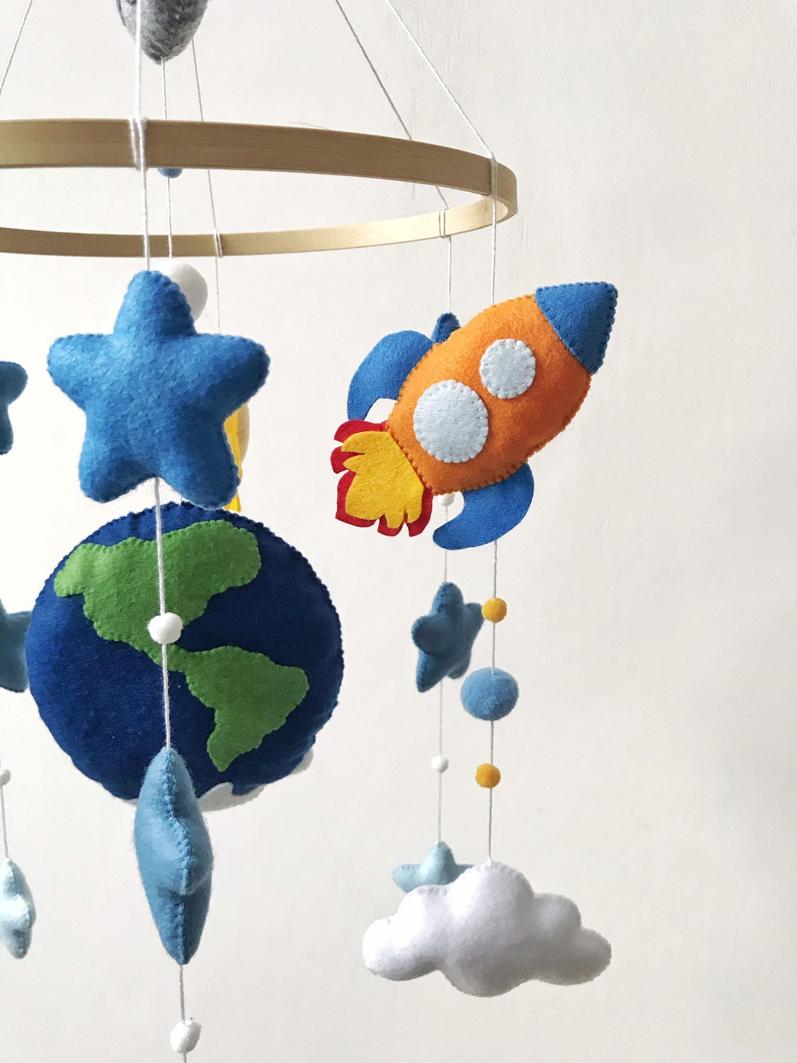 Space baby boy mobile crib mobile Astronaut and Etsy