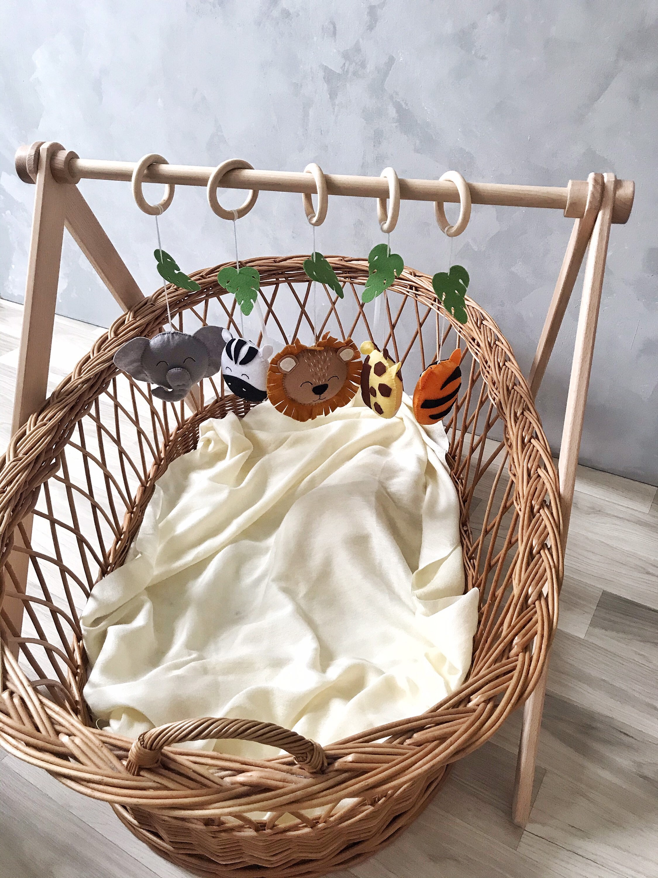 Wooden Baby Play Gym Wood Play Gym Infant Activity Baby Gym Etsy