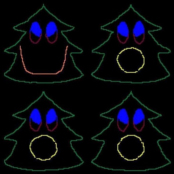 Shake Up Chrismtas by Train Lightorama Singing Face Quartet Digital Sequence (Coro Tree)