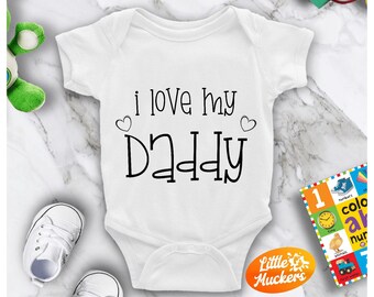 I Love My Daddy 2 Babygrow - Best Daddy Bodysuit