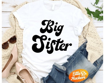Große Schwester T-Shirt - Big Sis Babygrow - Big Sister Bodysuit