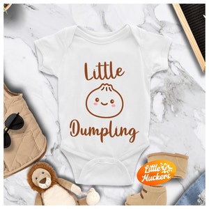 Little Dumpling Babygrow - Dumpling Bodysuit - Cute Dumpling Babygro