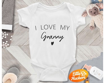 I Love My Granny Babygrow - Grannys The Best Bodysuit