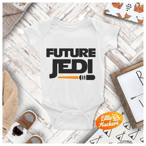 Future Jedi Babygrow - Jedi Bodysuit - Lightsaber T-Shirt