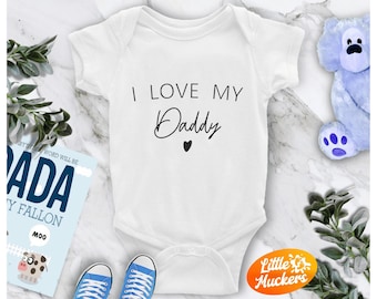 I Love Daddy Onesie Etsy Uk