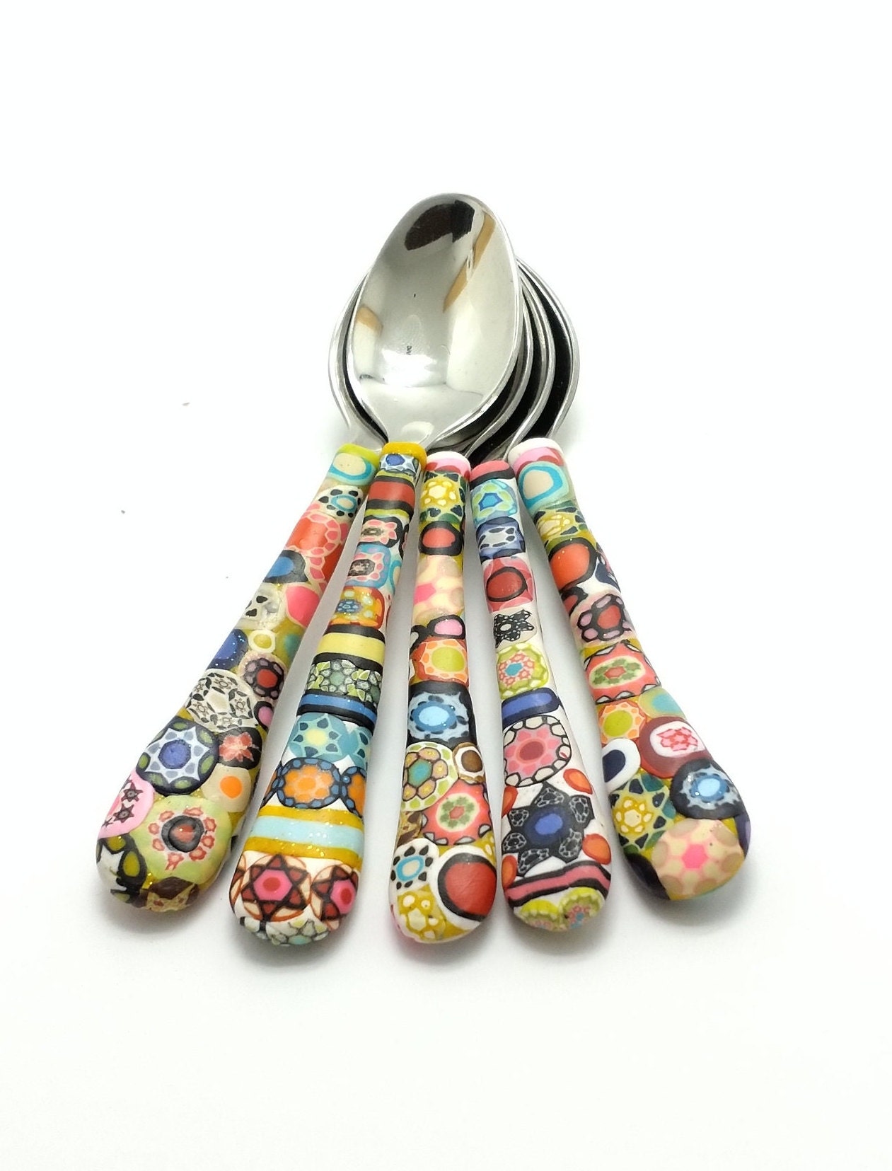 5 Cuillères à Café Fait Main