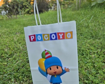 Pocoyo party bags / Pocoyo treat bags/ Pocoyo favor bags/ Pocoyo party decorations