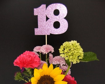 18 Cumpleanos Centro, 18 Aniversario, 18a Celebración,Centro de Mesa, 18 Anos decoración.