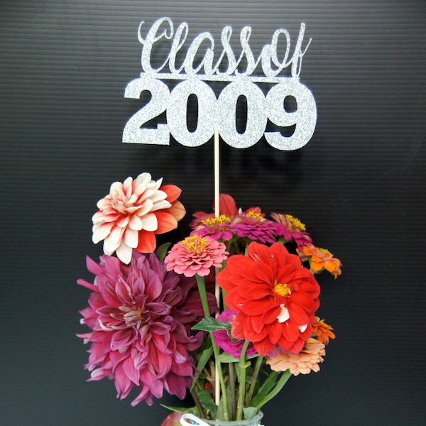 Class of 2009,Class Reunion,Centerpiece,10 years class Aniversary,10th Celebration,centerpieces,Class Reunion Decoration 2009