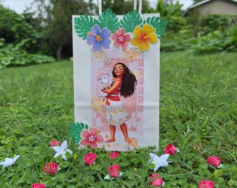 Moana Treat Bags, Moana party favors, Moana birthday, Moana birthday decorations, Party favors, Aloha party, Candy bags, Aloha birthday