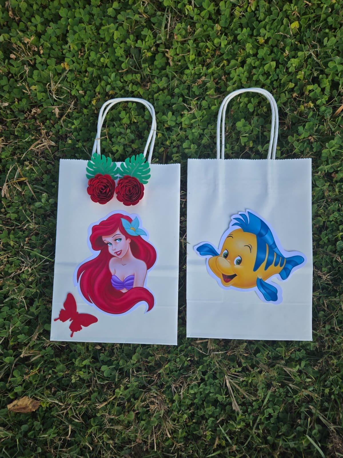 Ariel and Flounder Party Favor Bags, Little Mermaid Party Favor Bags ...