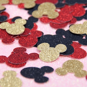 Mickey Mouse Glitter Confetti,Mickey Birthday, Minnie Mouse Birthday, Table Decor