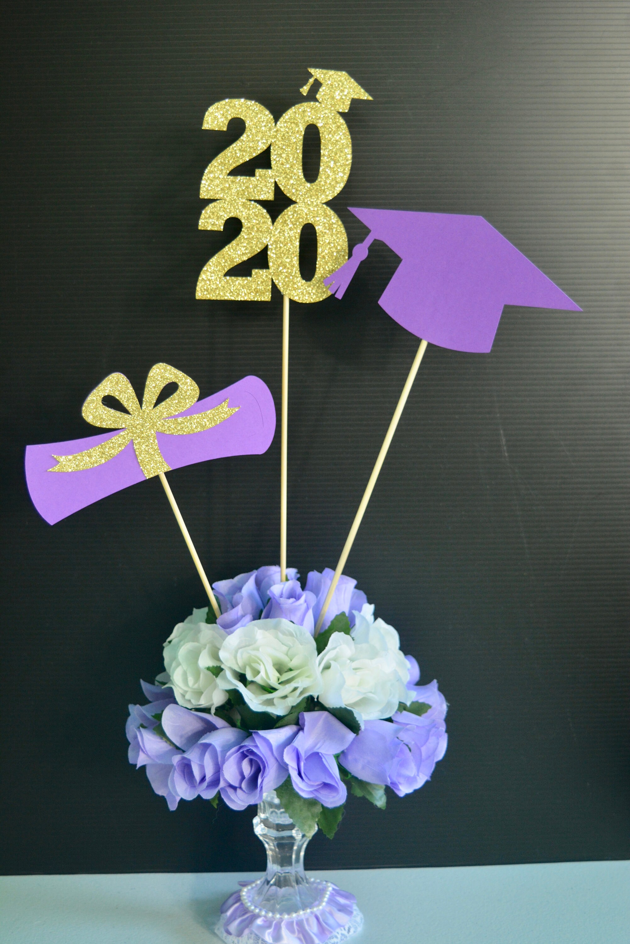 Graduation Party decorations,2020 Graduation Centerpieces,Grad,Cap