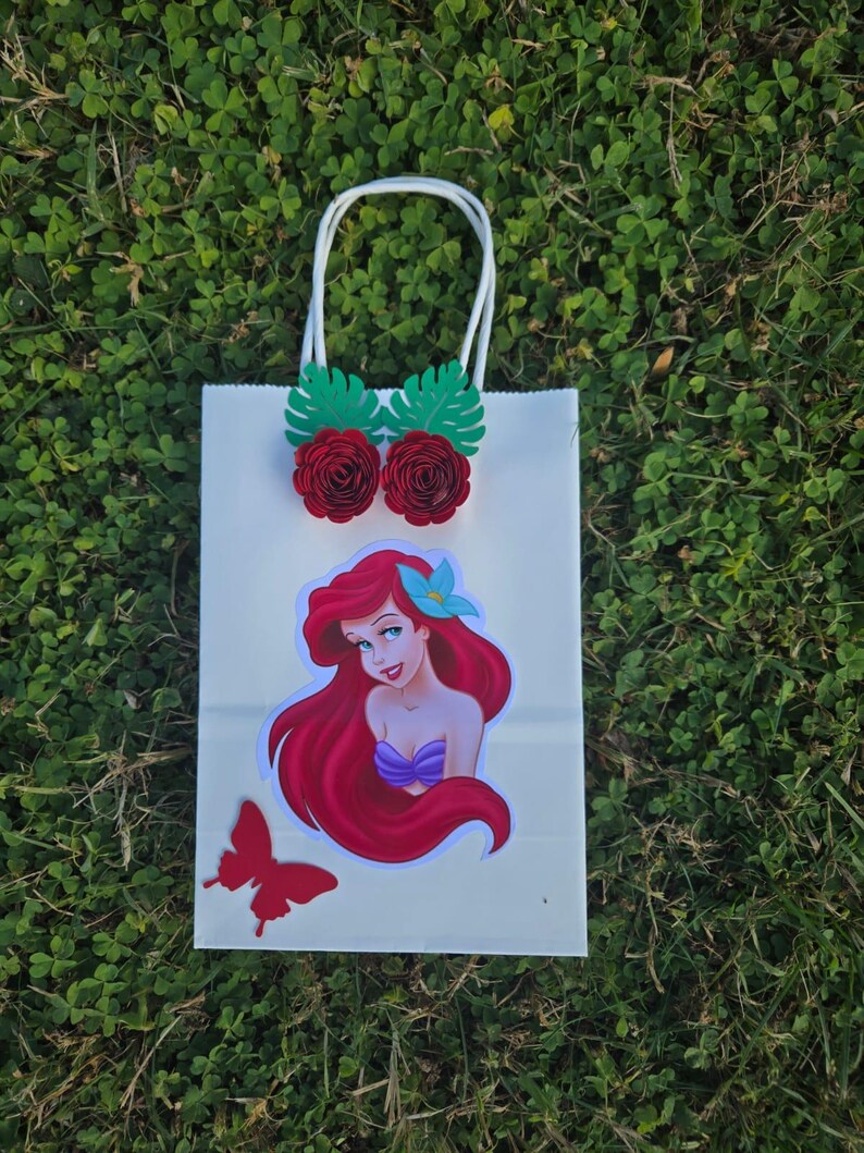 Ariel and Flounder Party Favor Bags, Little Mermaid Party Favor Bags ...