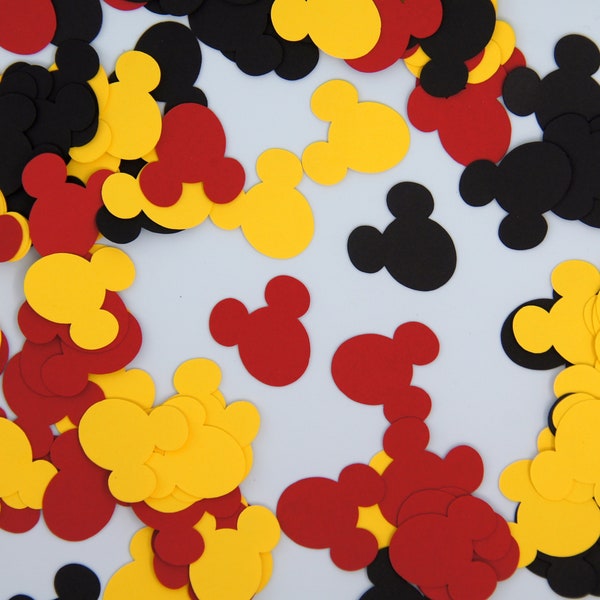 Mickey Mouse Confetti, Mickey Birthday, Minnie Mouse Birthday, Table Decor