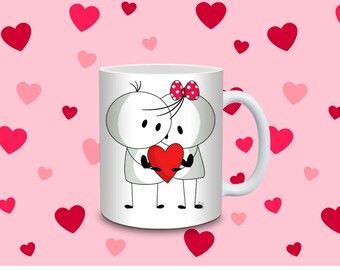 Valentine's Day, Valentine's Gift, Valentines Heart mug, Valentine's Coffee Mug, Sweetheart Mug, Coffee Mug, Valentine's Day Gift