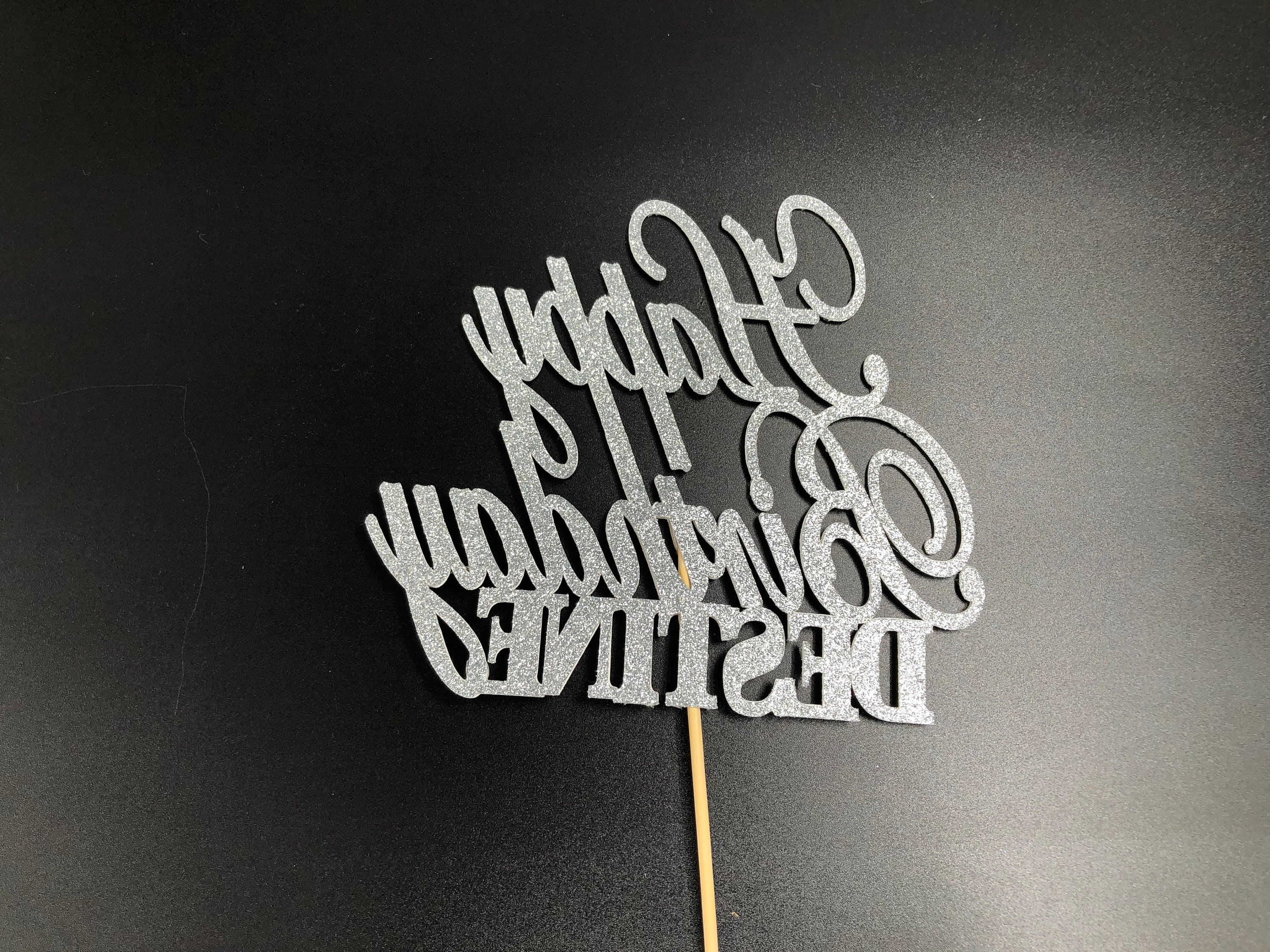 Happy Birthday Cake Topper With Name