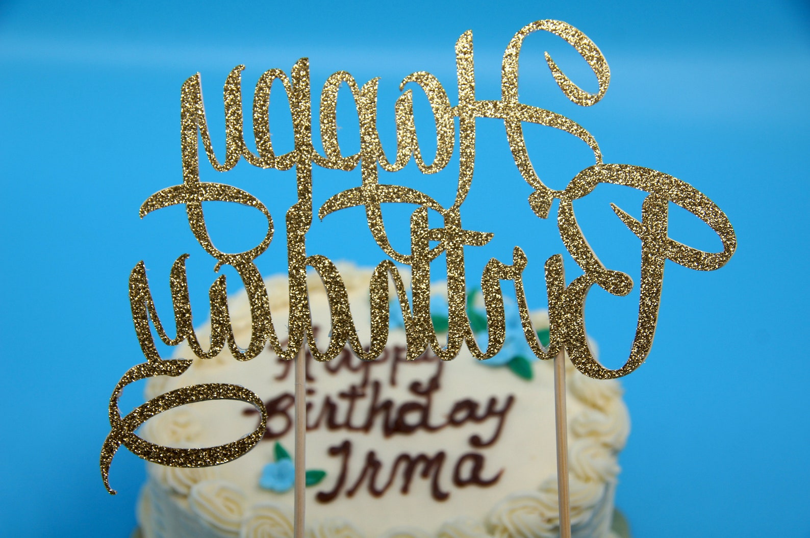 Happy Birthday Cake Topper Cake Topper Happy Birthday Etsy