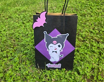 Kuromi favor bags, kuromi party decorations, kuromi party supplies, kuromi party favors, kuromi birthday, kuromi treat box,