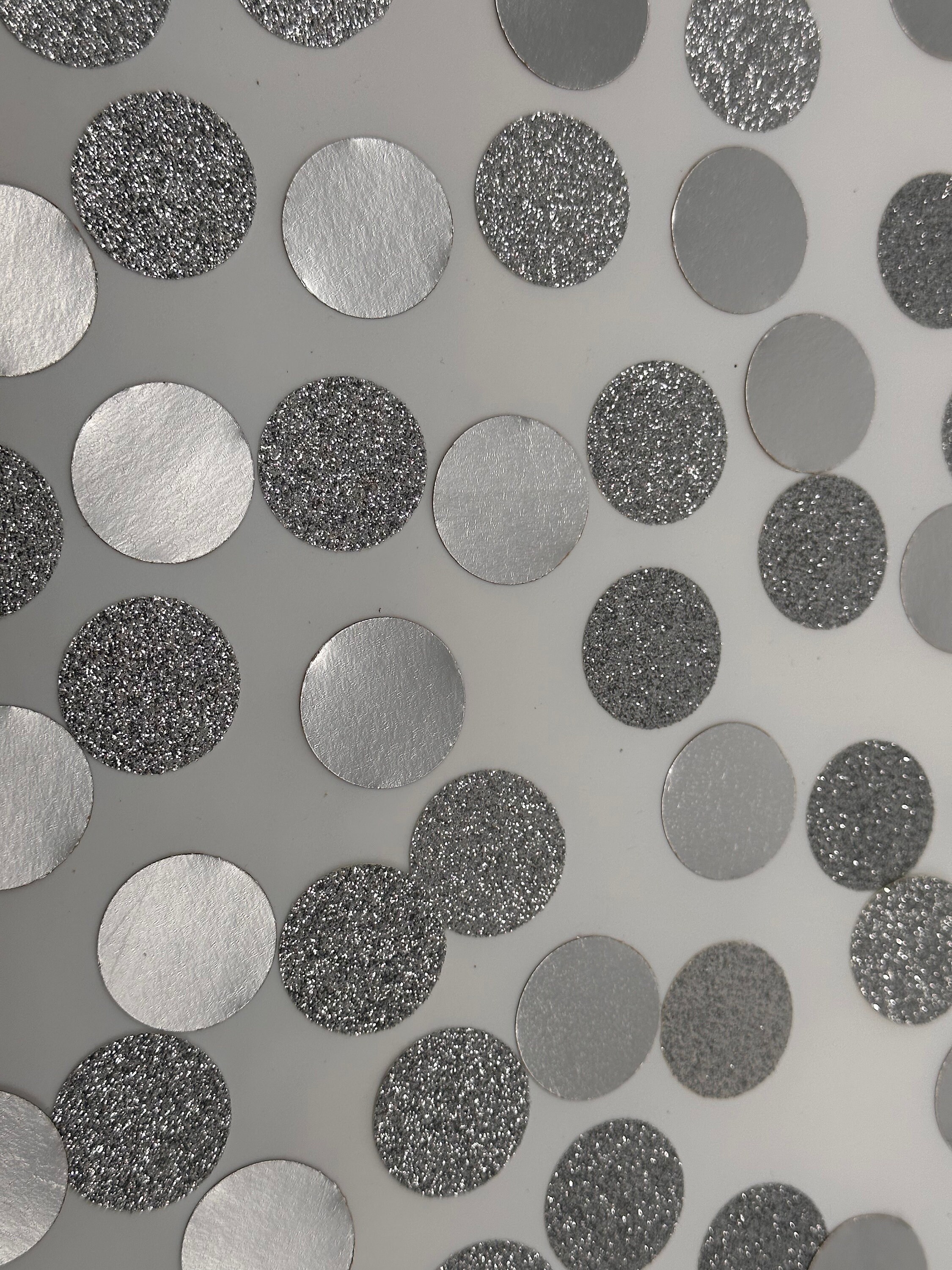 Glitter Confetti silver Glitter Wedding Table Confetti silver Party Confetti,Metallic Confetti Metallic  Confetti Metallic silver Circle