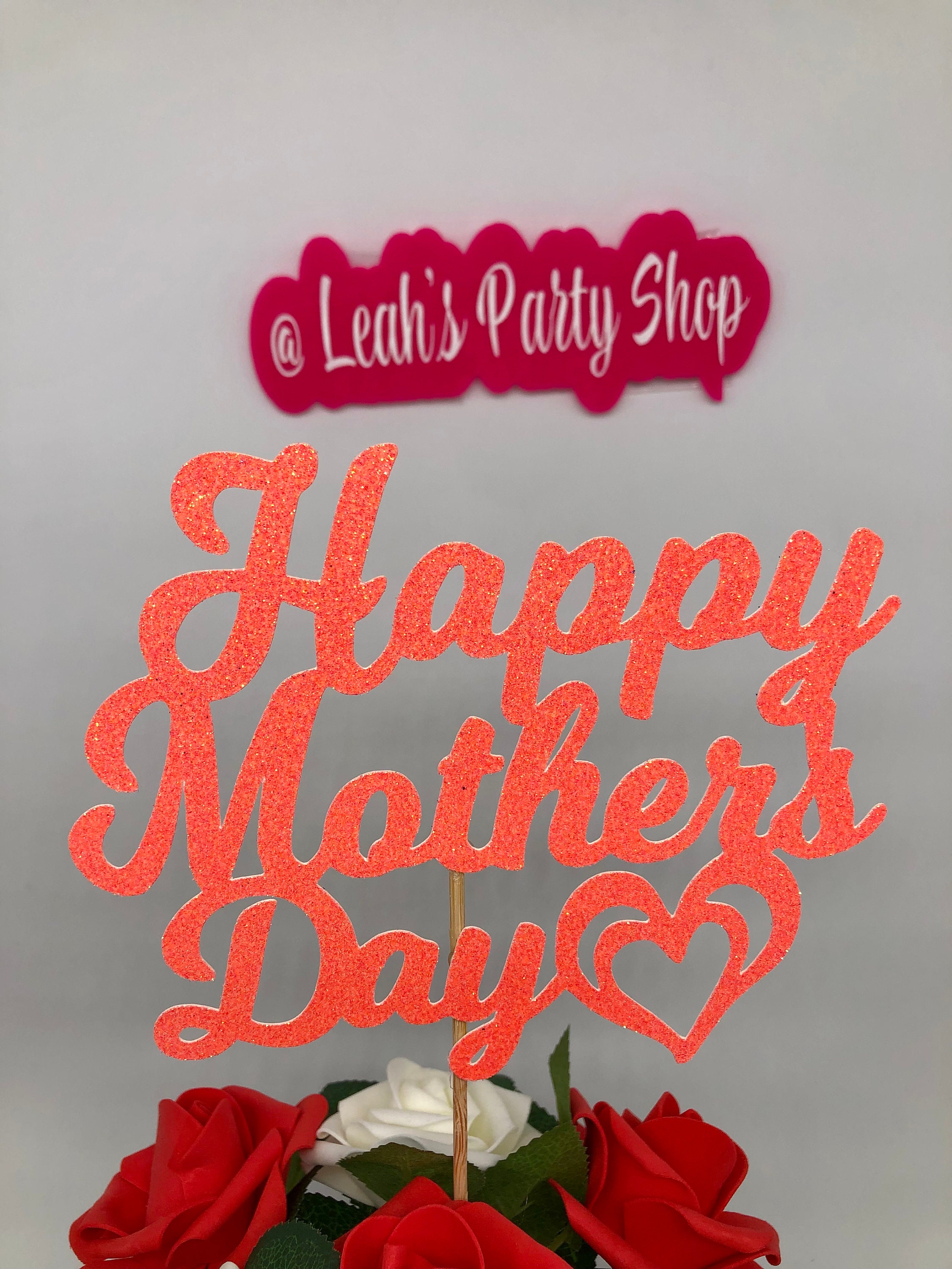 Happy Mother Day Cake Topper Cake Topper Happy Mother - Etsy