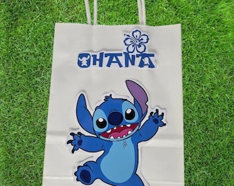 Birthday bags, Stitch and Angela party bags, candy bags