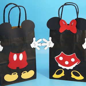 Mickey Party Bags ,Minnie Parrty Bags, Mickey Birthday,Minnie Birthday, Mickey Mouse Bags,Mickey favor bags, Mickey Minnie Party Favor