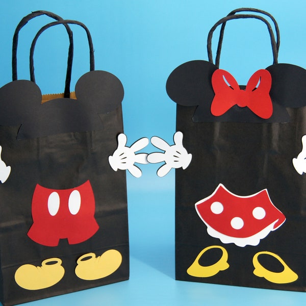 Mickey Party Bags ,Minnie Parrty Bags, Mickey Birthday,Minnie Birthday, Mickey Mouse Bags,Mickey favor bags, Mickey Minnie Party Favor