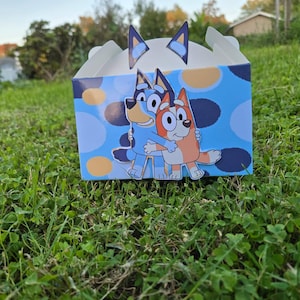 Bluey Birthday, Bluey groovy Birthday, Bluey Favor box, Bluey Candy Box, Groovy birthday party, Bluey Party supplies, Bluey Decorations