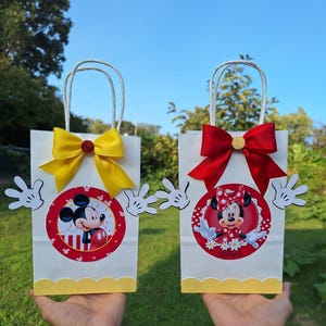 Mickey Party Bags ,Minnie Parrty Bags, Mickey Birthday,Minnie Birthday, Mickey Mouse Bags,Mickey favor bags, Mickey Minnie Party Favor