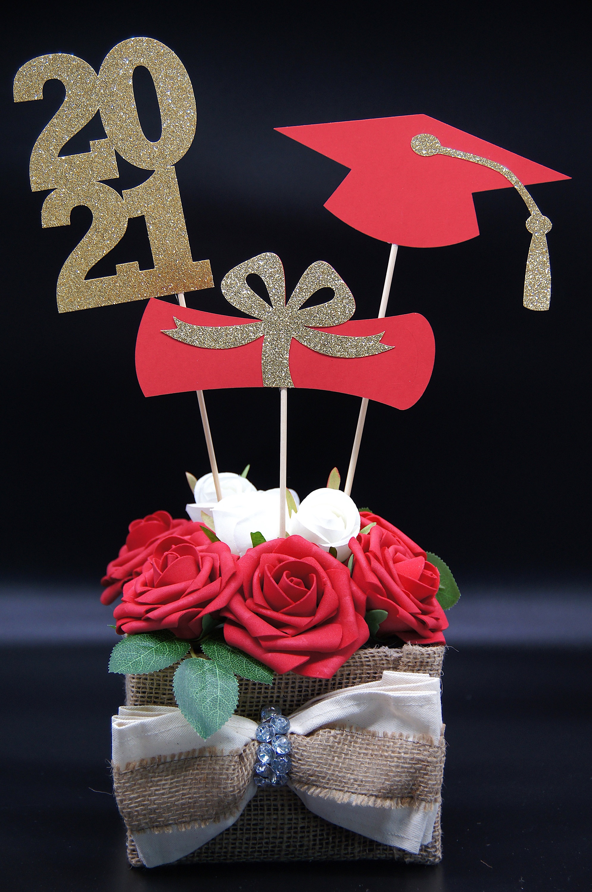 Graduation Party Decorations,2020Graduation Centerpieces,Grad.Cap