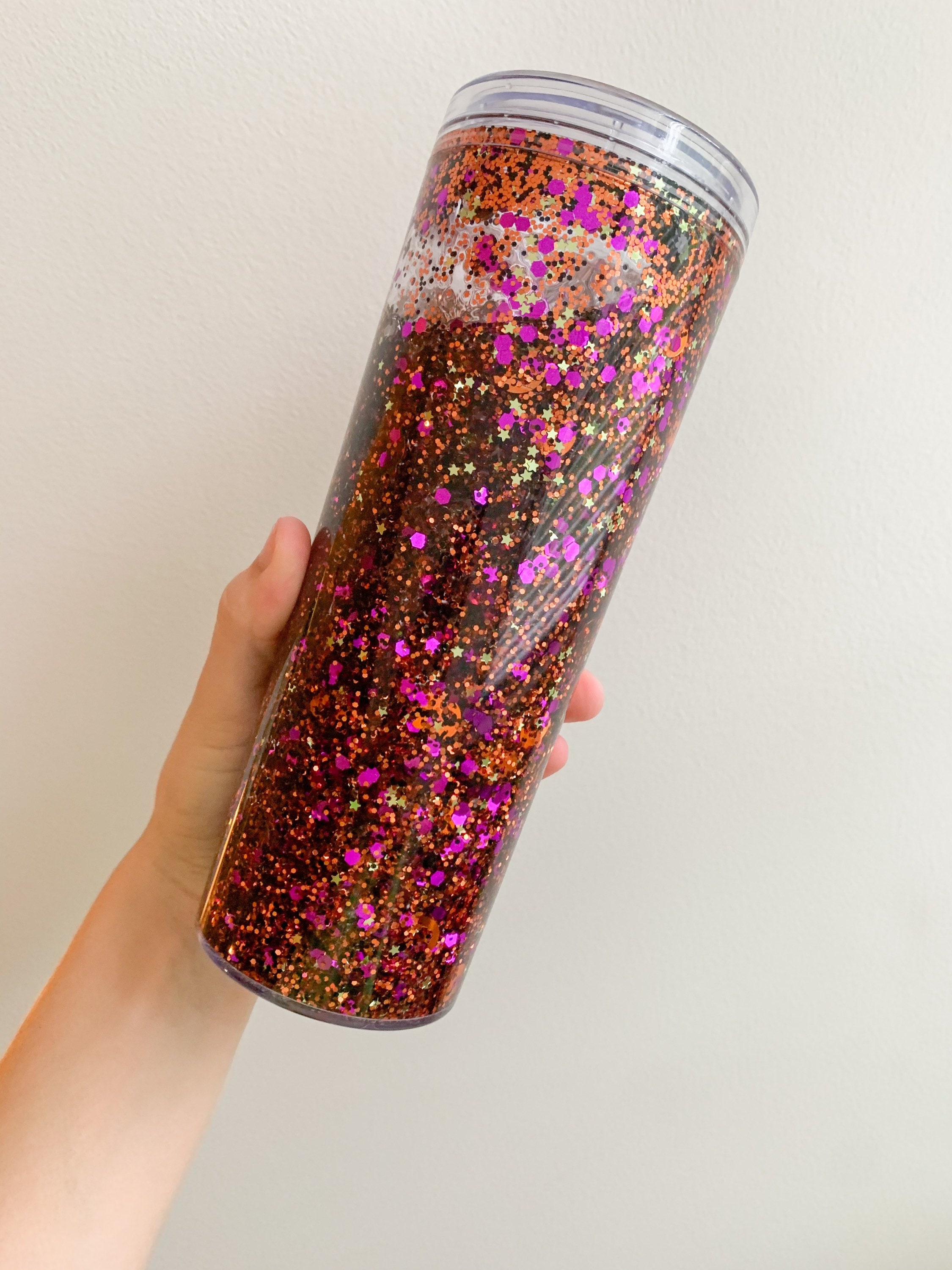 Halloween Floating Glitter Tumbler Etsy