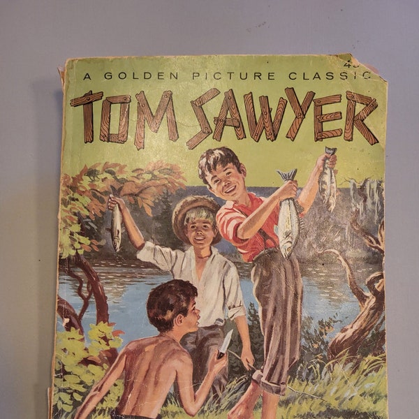 Tom Sawyer - Soft Cover Children's Book - 1956