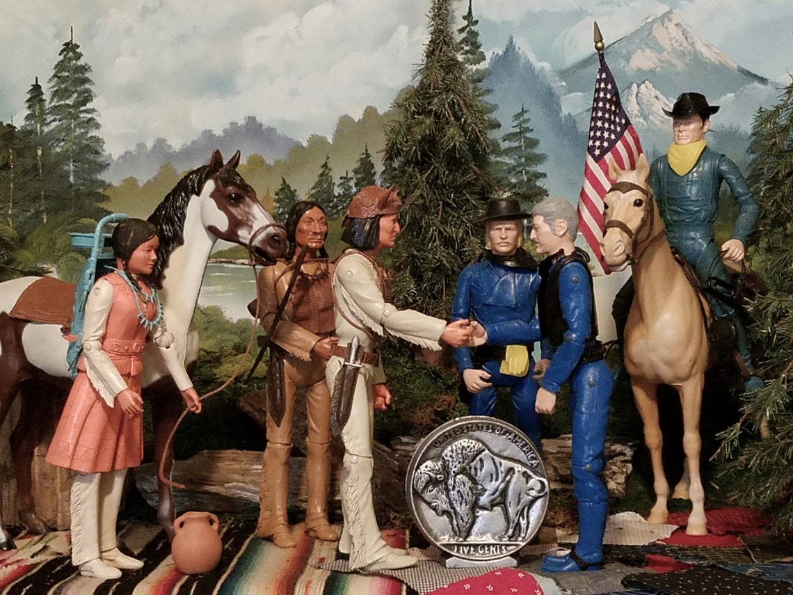 5 X 7 Color Photo of Marx Best of the West Figures Etsy