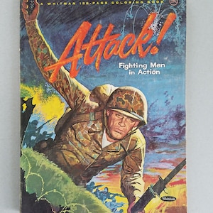 Whitman - Attack Fighting Men In Action Coloring Book
