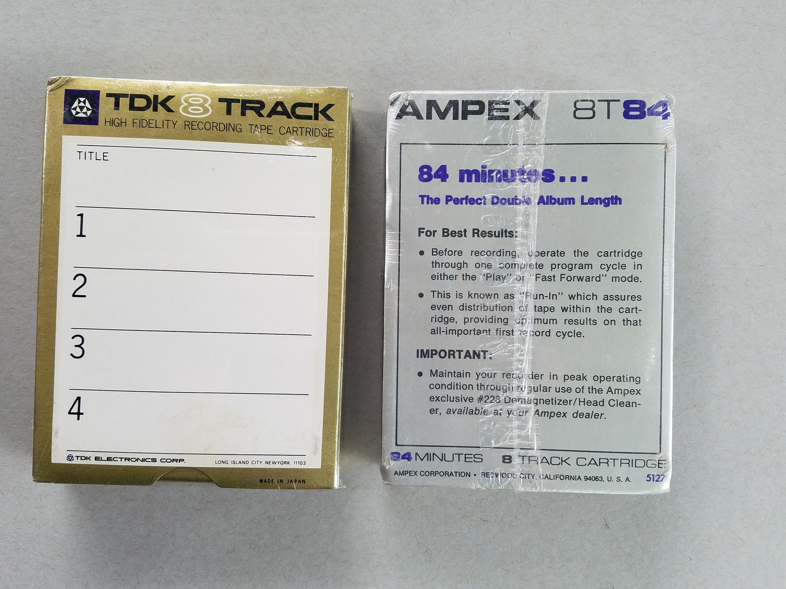 New 2 Still Sealed Blank 8 Track Tapes Etsy