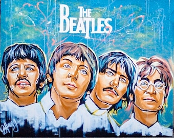 Beatles Band Painting