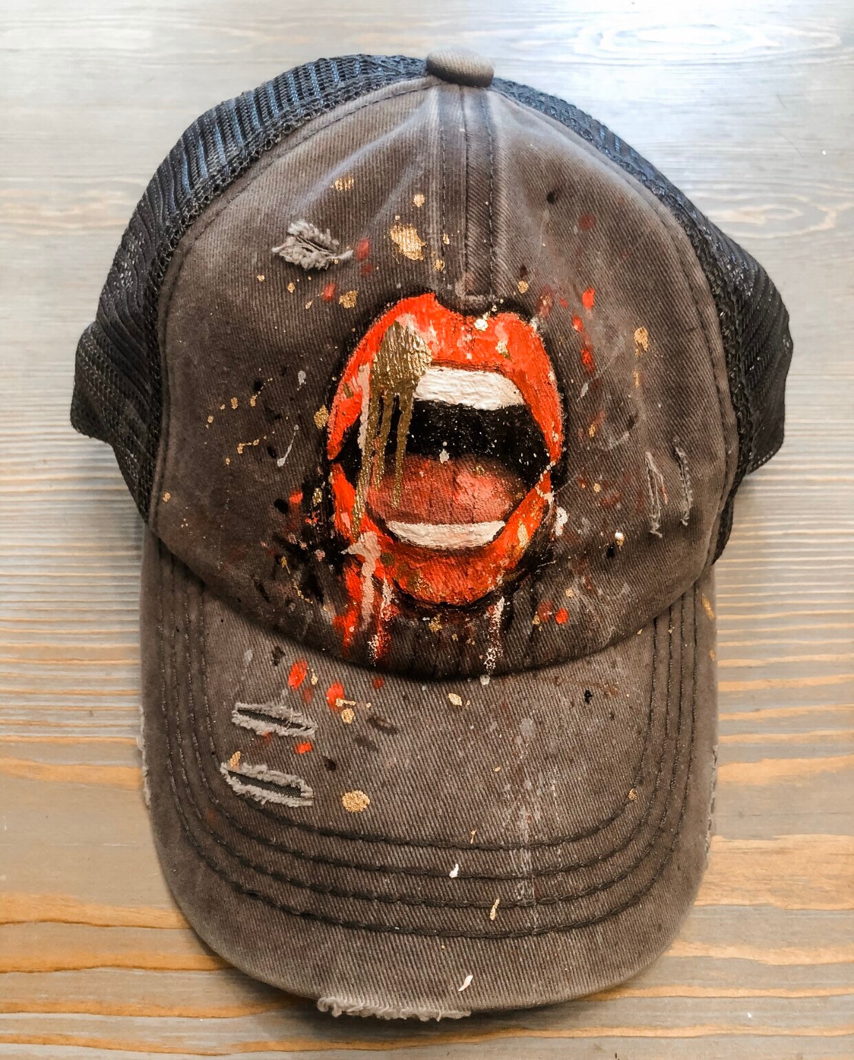 Lips Baseball Hat - Etsy Canada